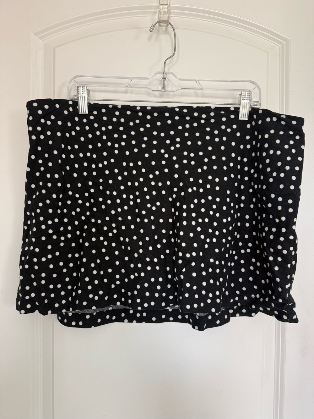 wild fable Black and White Polka Dot Skater Skirt